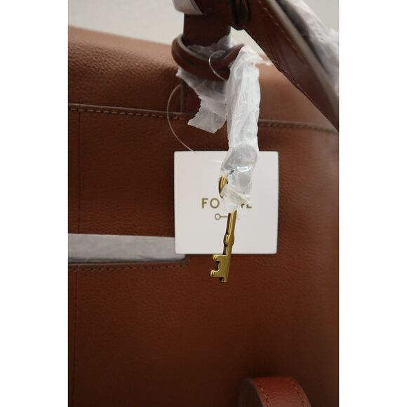 Fossil SHB2976210 Women's Medium Brown Leather Elina Convertible Backpack - Picture 13 of 16